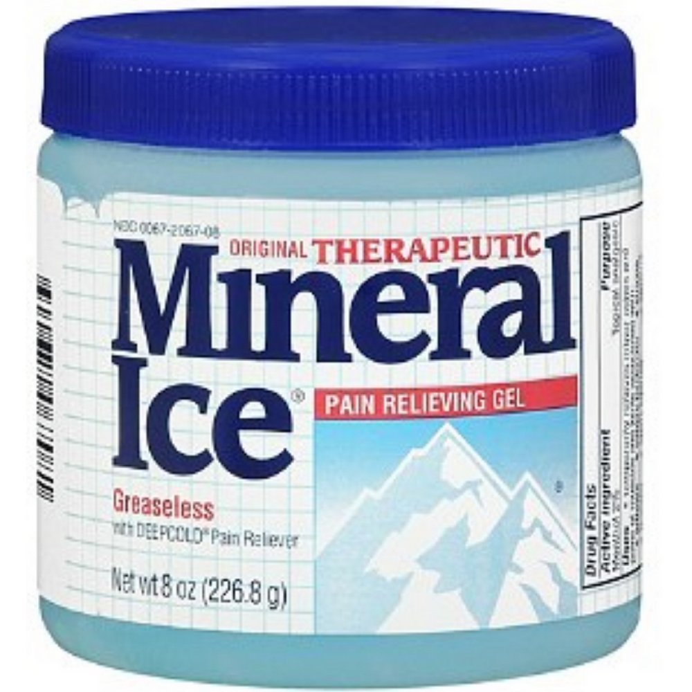 Novartis Mineral Ice Pain Relieving Gel, Original Therapeutic, 2 Count, 8 Ounces. - dailyvitalstore