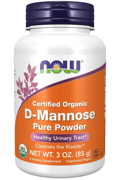 NOW Foods, D-Mannose Pure Powder, 3 oz (85 g) - dailyvitalstore