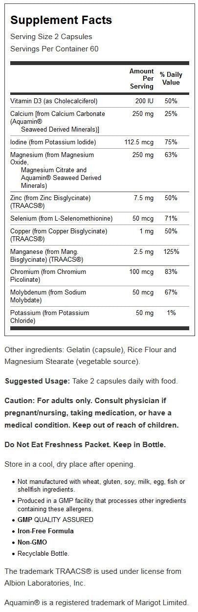 Now Foods, Full Spectrum Mineral CAPS 120 CAPS - dailyvitalstore