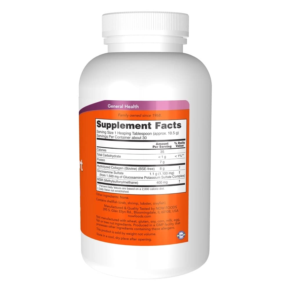 NOW Foods Joint Support Powder, 11 oz (Multi-Pack) - dailyvitalstore