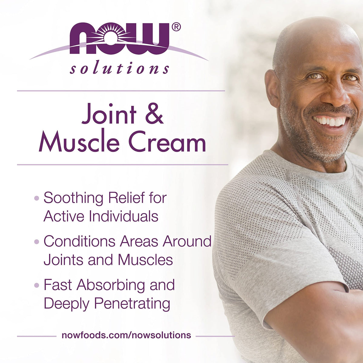 NOW Foods Solutions, Joint & Muscle Cream with Capsaicin and Boswellia, Paraben Free, 4-Ounce - dailyvitalstore