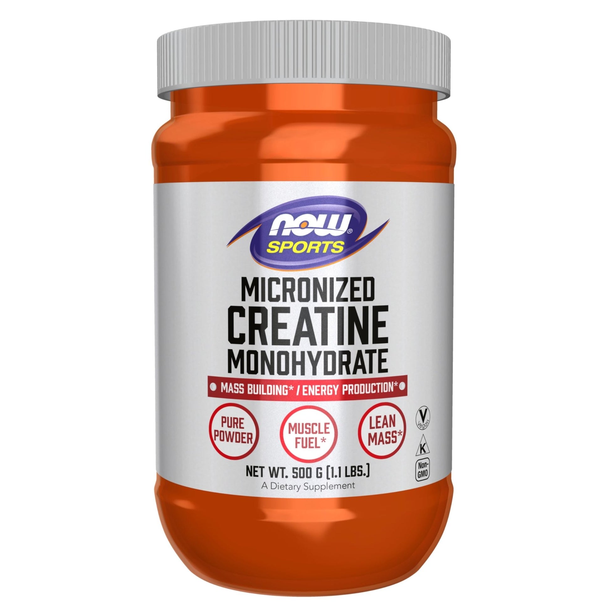 NOW Foods Sports Nutrition, Micronized Creatine Powder 500 g, Mass Building*/Energy Production*, 1.1-Pound - dailyvitalstore