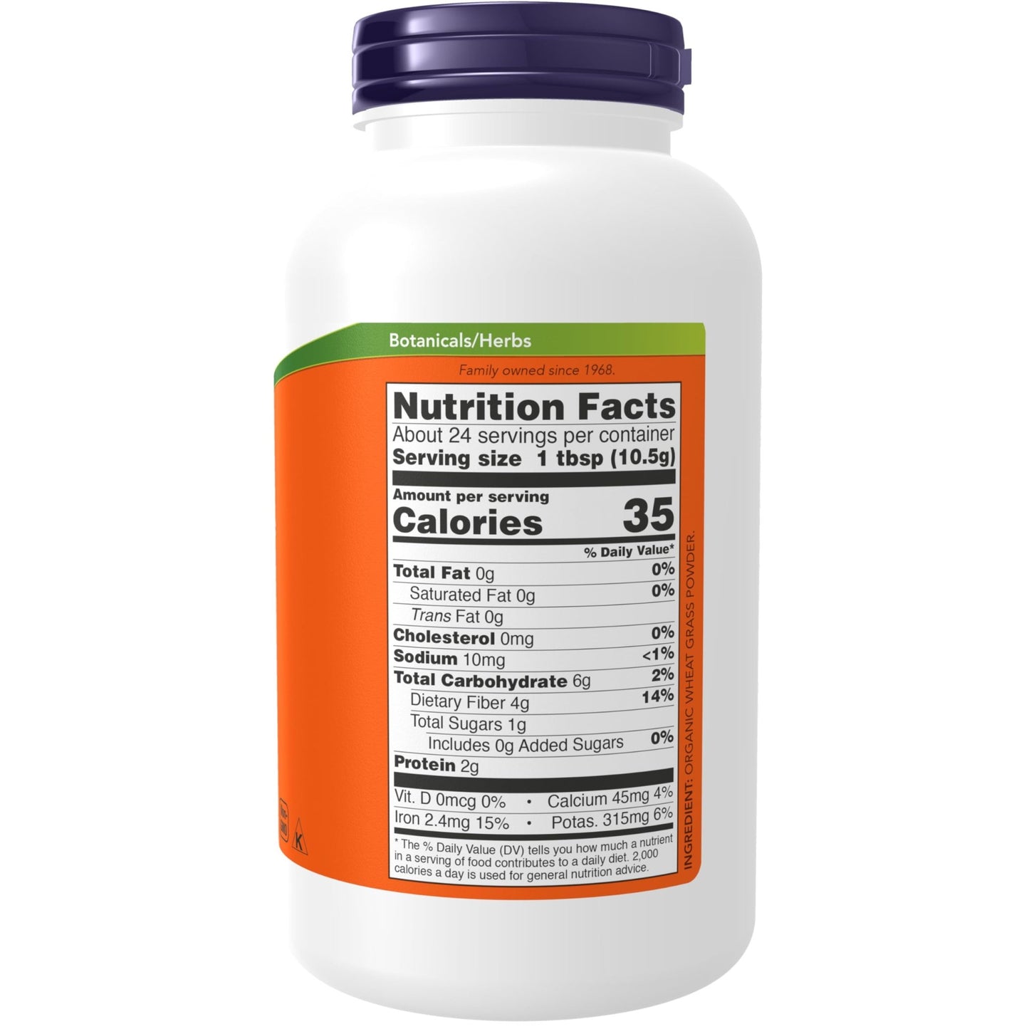 NOW Foods Supplements, Certified Organic and Non-GMO, Wheat Grass Powder, Green Superfood, 9-Ounce - dailyvitalstore