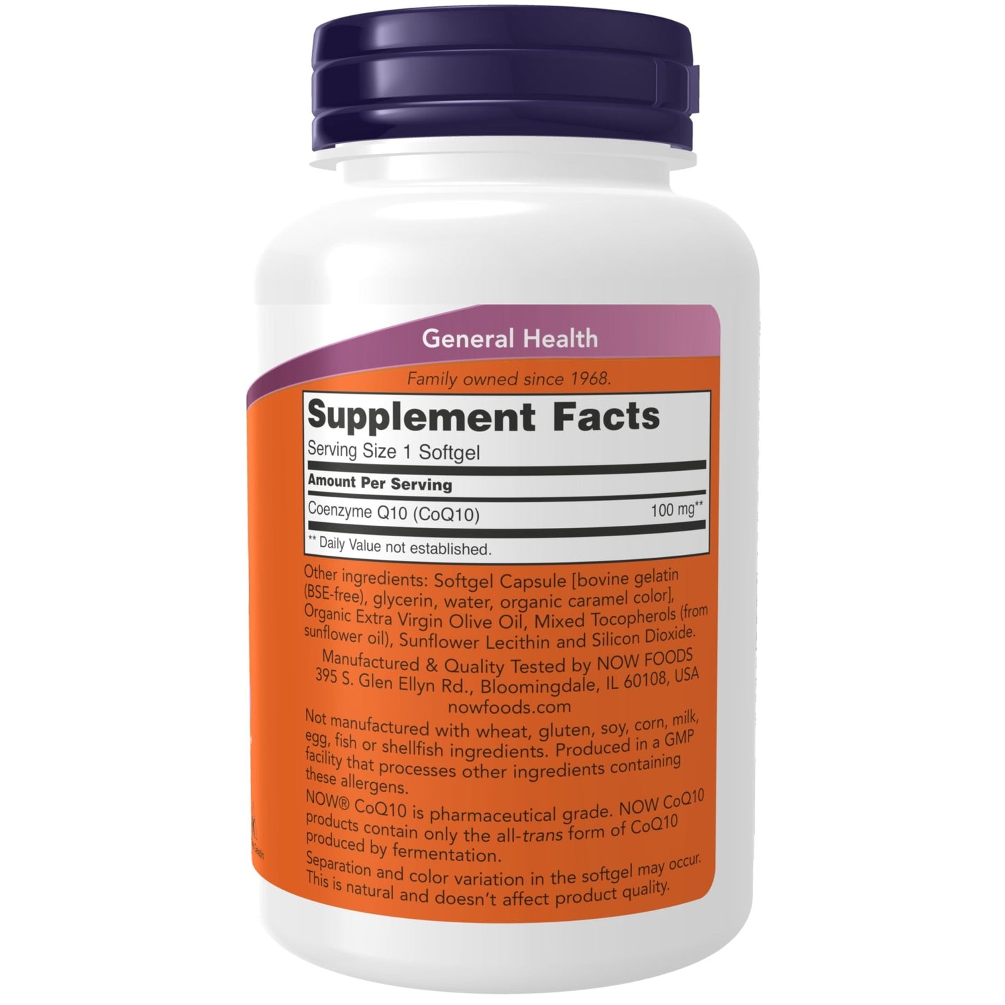 NOW Foods Supplements, CoQ10 (Coenzyme Q10) 100 mg, Pharmaceutical Grade, Cardiovascular Health*, 150 Softgels - dailyvitalstore
