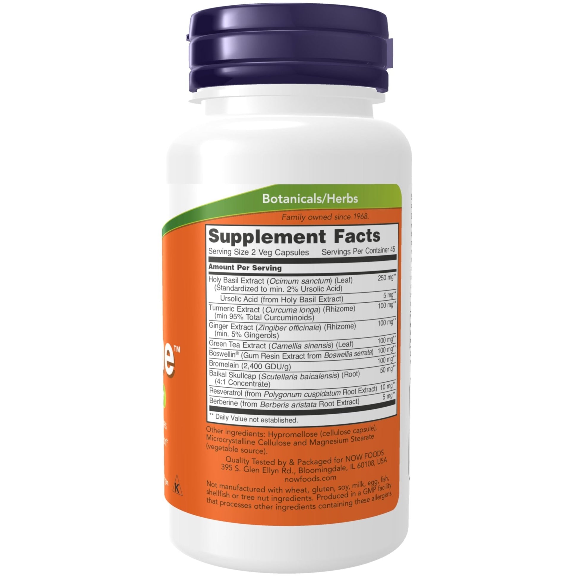 NOW Foods Supplements, D-Flame™ with a Blend of Complementary Herbs, Overexertion Support*, 90 Veg Capsules - dailyvitalstore