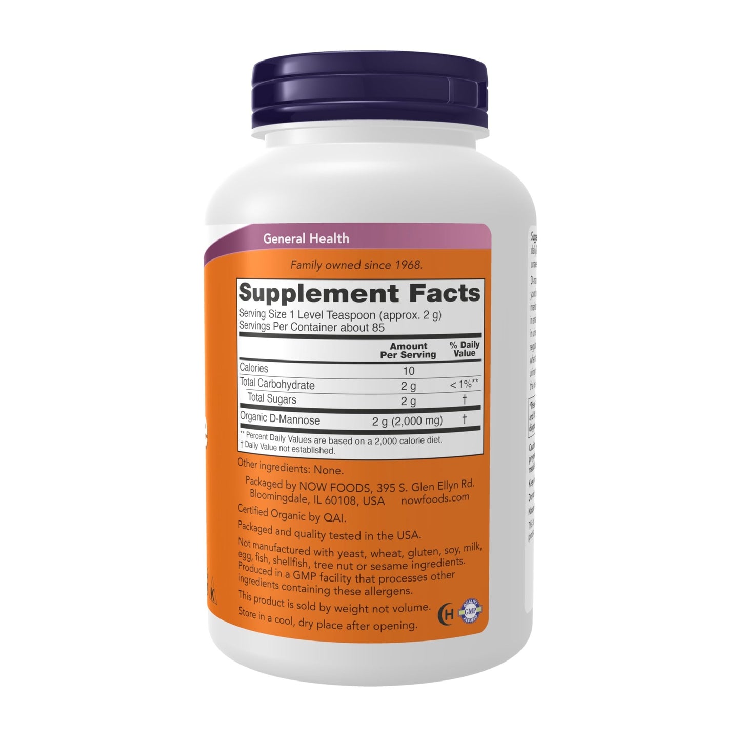NOW Foods Supplements, D-Mannose Powder, Non-GMO Project Verified, Healthy Urinary Tract*, 6-Ounce - dailyvitalstore