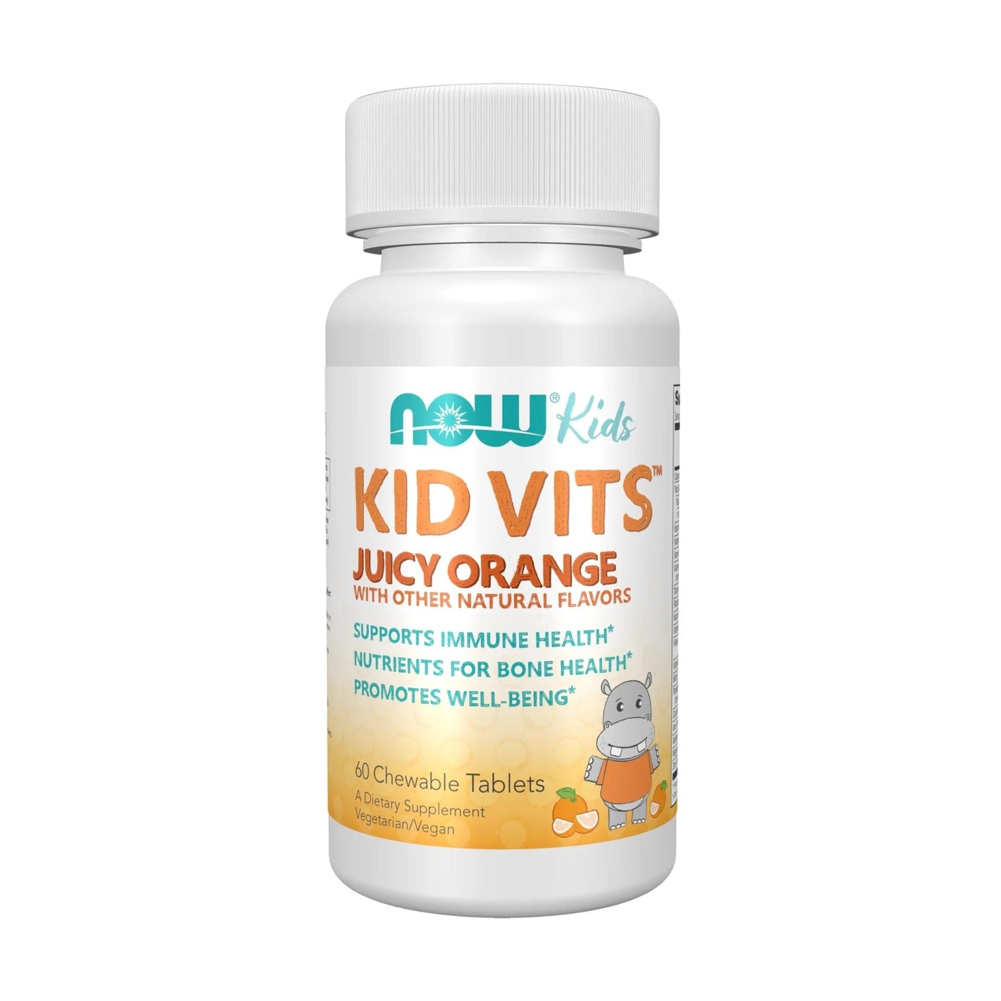 Now Kids Supplements, Kid Vits Multivitamin, Juicy Orange, 60 Chewable Tablets - dailyvitalstore