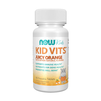 Now Kids Supplements, Kid Vits Multivitamin, Juicy Orange, 60 Chewable Tablets - dailyvitalstore