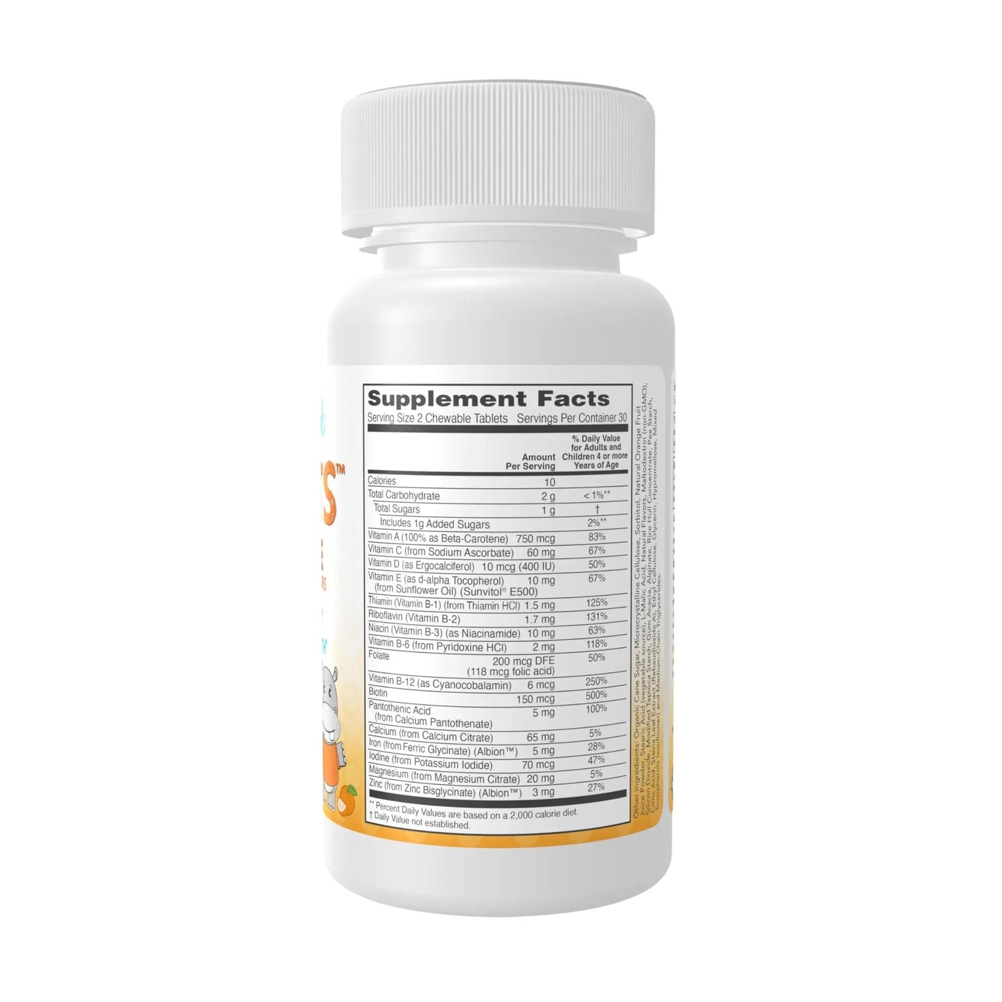 Now Kids Supplements, Kid Vits Multivitamin, Juicy Orange, 60 Chewable Tablets - dailyvitalstore
