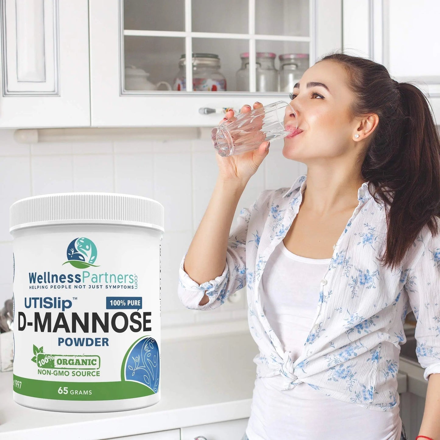 Now New UTI-Slip D Mannose Non GMO Organic Source Powder 65g jar - dailyvitalstore