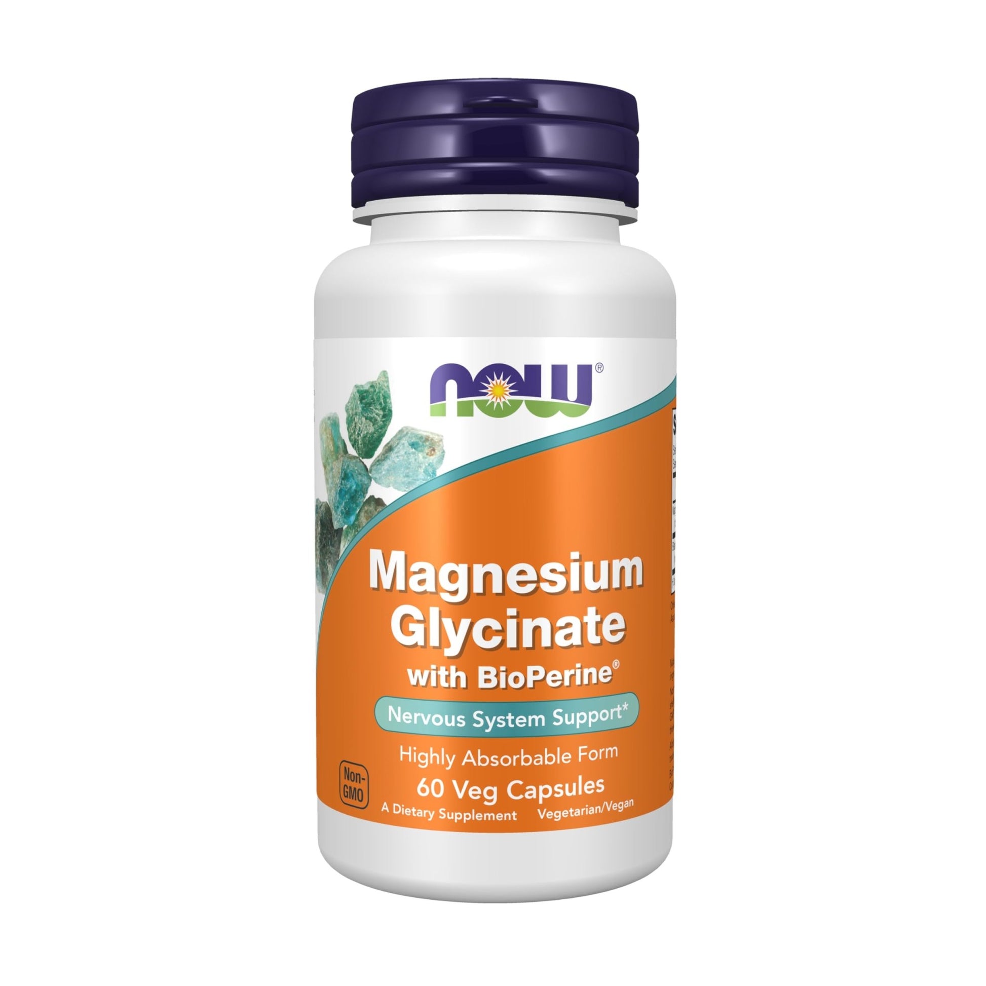 Now Supplements, Magnesium Glycinate with BioPerine, 60 Veg Capsules - dailyvitalstore