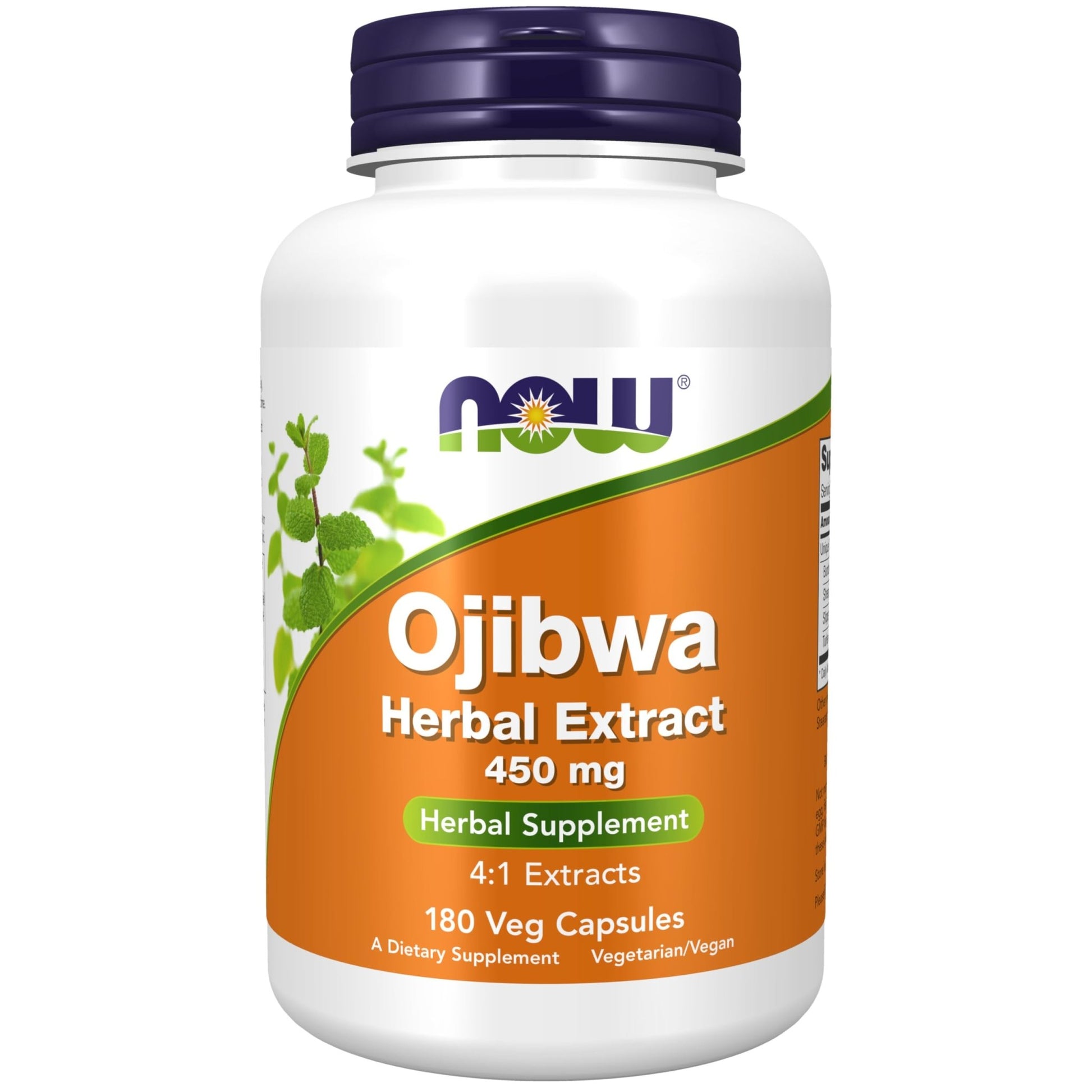 NOW Supplements, Ojibwa Herbal Extract 450 mg, Concentrated Blend , Alcohol-fFree, 4:1 Herbal Extracts, 180 Veg Capsules - dailyvitalstore