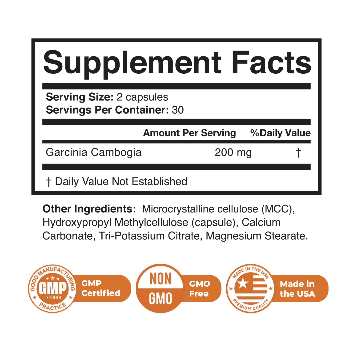 NowBurn Max – Natural Capsule Supplement with Garcinia Cambogia – Non-GMO, Easy to Take, Manufactured in USA in GMP-Certified Facility – 60 Capsules, 1 Month Supply - dailyvitalstore