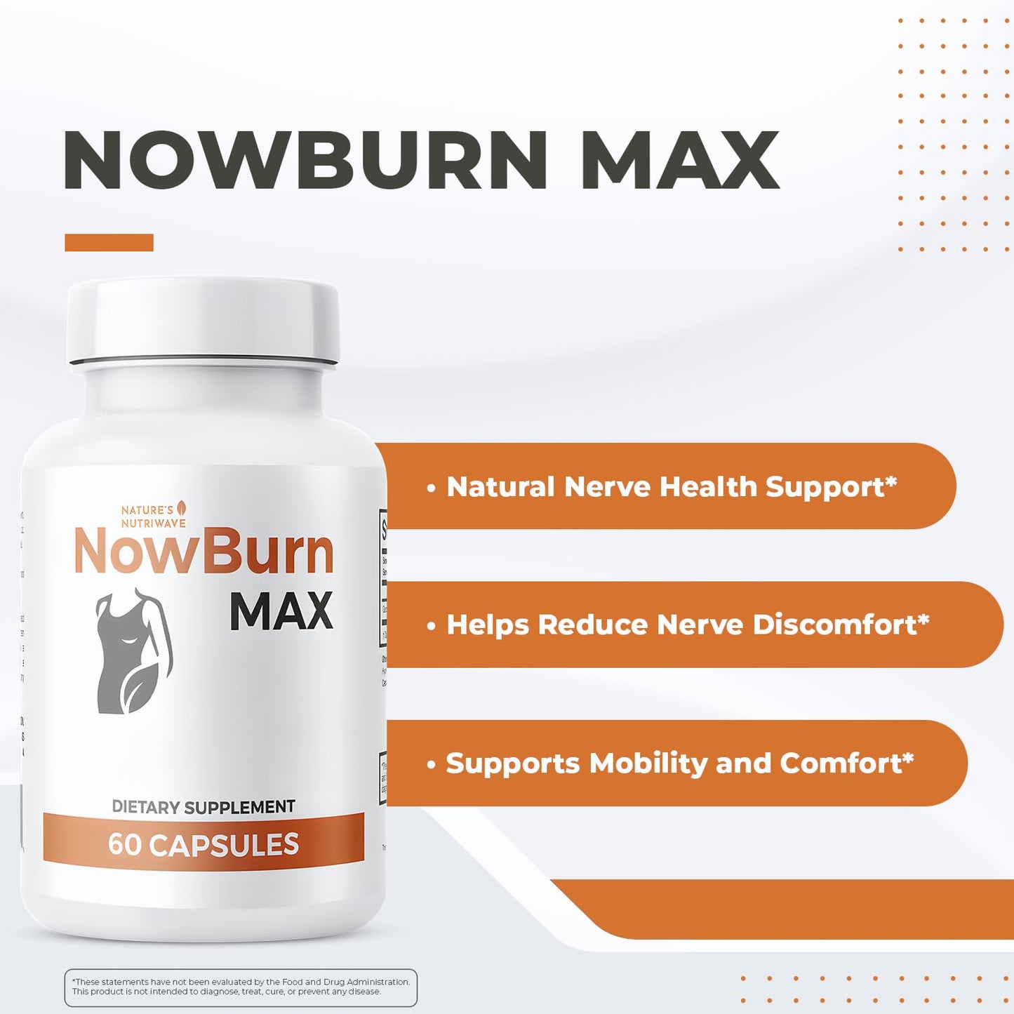NowBurn Max – Natural Capsule Supplement with Garcinia Cambogia – Non-GMO, Easy to Take, Manufactured in USA in GMP-Certified Facility – 60 Capsules, 1 Month Supply - dailyvitalstore