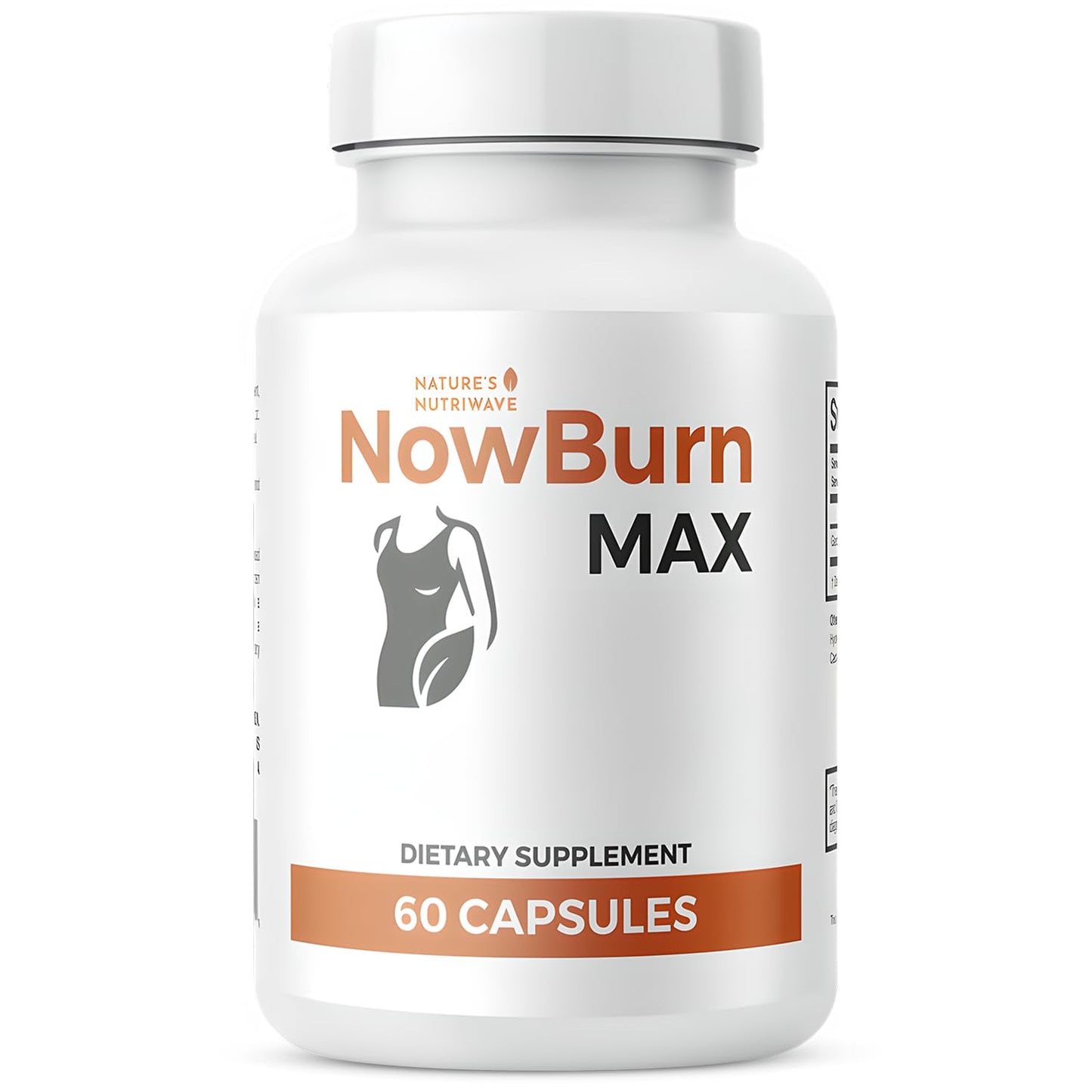 NowBurn Max – Natural Capsule Supplement with Garcinia Cambogia – Non-GMO, Easy to Take, Manufactured in USA in GMP-Certified Facility – 60 Capsules, 1 Month Supply - dailyvitalstore