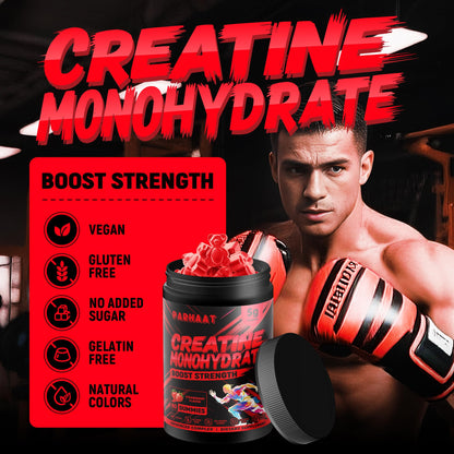 NSF Certified Creatine Gummy - Creatine Monohydrate Gummies 5g for Men & Women - Boost Focus,Strength, and Endurance, Vegan, Gluten-Free, Non-GMO, 2.5 Gram Creatine - dailyvitalstore