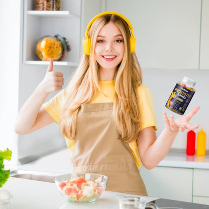 NuBest Daily Probiotic Gummies for Kids & Teens with 5 Billion CFUs | Supports Immune, Gut, and Digestive Health | No Added Sugar | Yummy Strawberry - dailyvitalstore