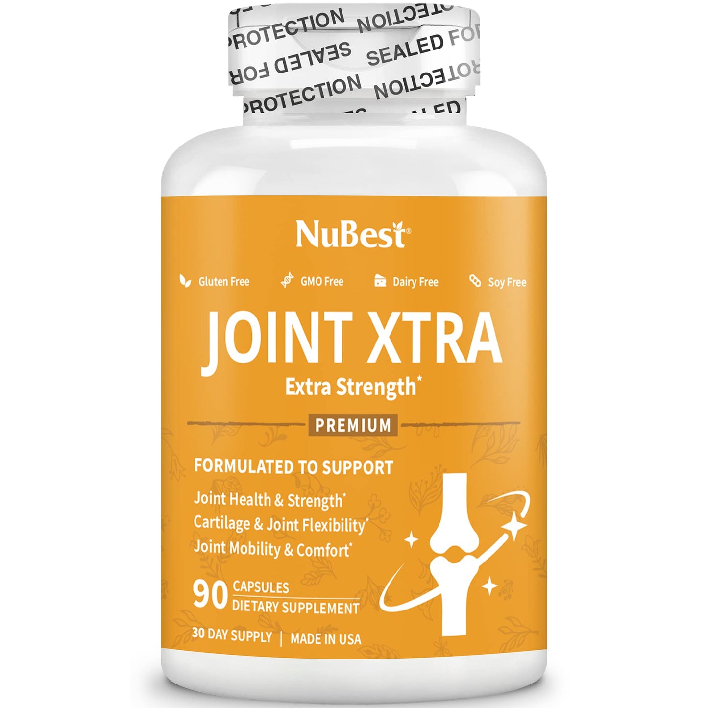 NuBest Joint Xtra - Joint Support Supplement | Joint Health Formula with Triple Joint Strength - Glucosamine, Chondroitin, Turmeric, MSM | 1 Month Supply - dailyvitalstore