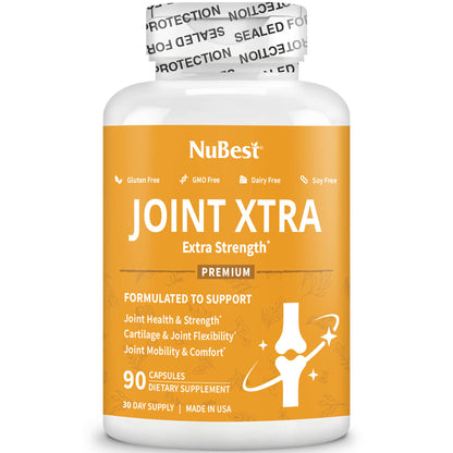 NuBest Joint Xtra - Joint Support Supplement | Joint Health Formula with Triple Joint Strength - Glucosamine, Chondroitin, Turmeric, MSM | 1 Month Supply - dailyvitalstore