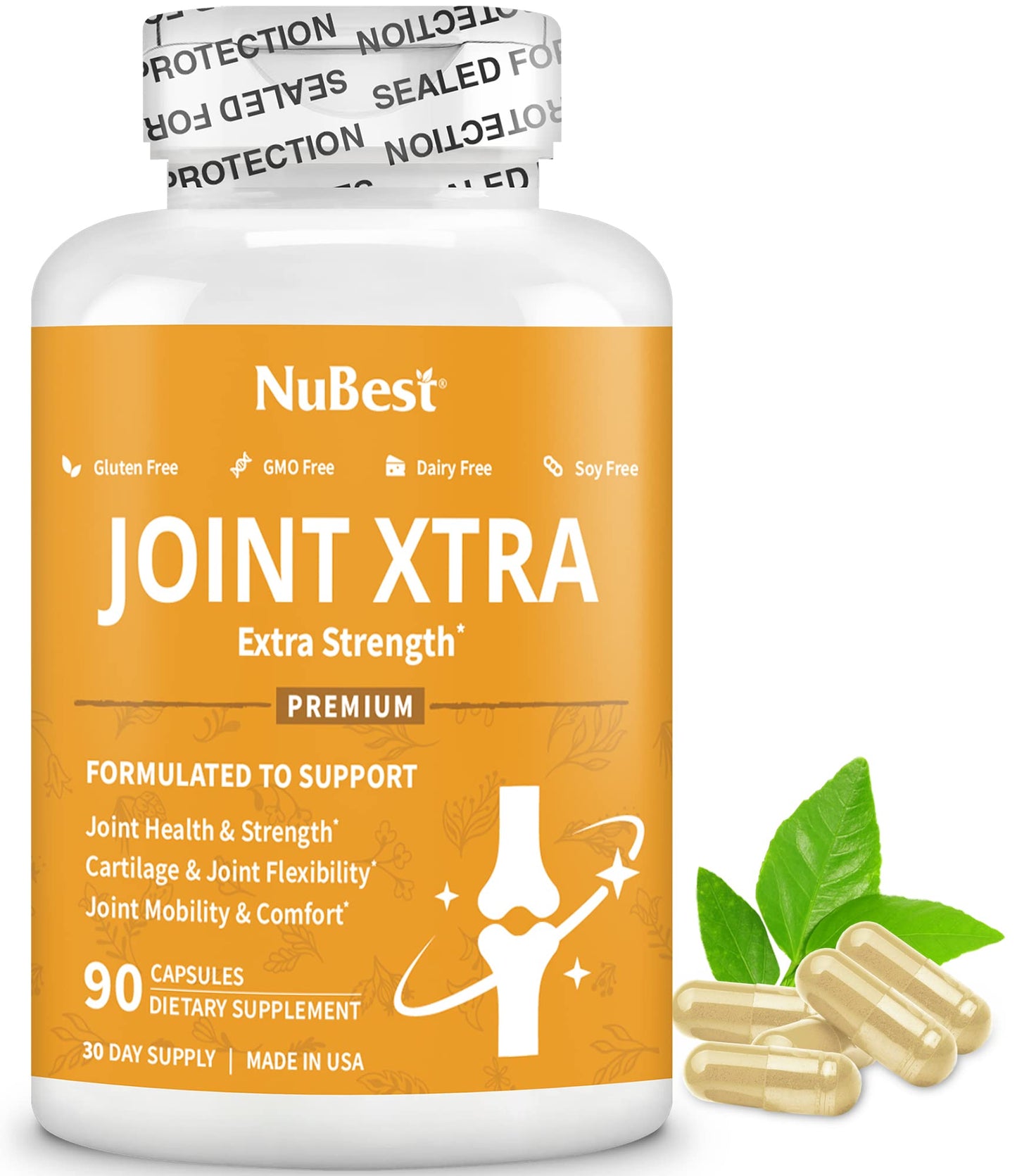 NuBest Joint Xtra - Joint Support Supplement | Joint Health Formula with Triple Joint Strength - Glucosamine, Chondroitin, Turmeric, MSM | 1 Month Supply - dailyvitalstore