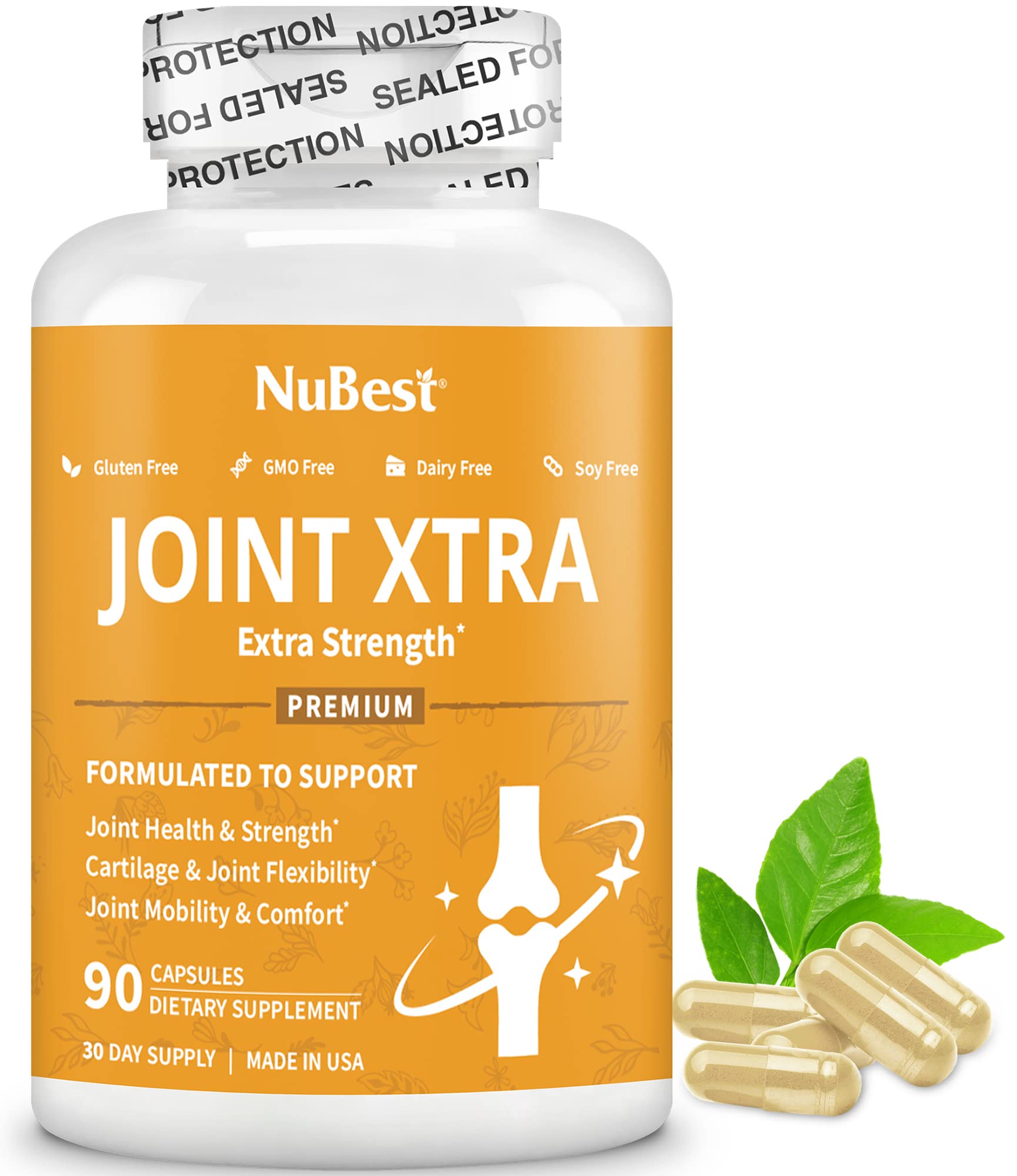 NuBest Joint Xtra - Joint Support Supplement | Joint Health Formula with Triple Joint Strength - Glucosamine, Chondroitin, Turmeric, MSM | 1 Month Supply - dailyvitalstore