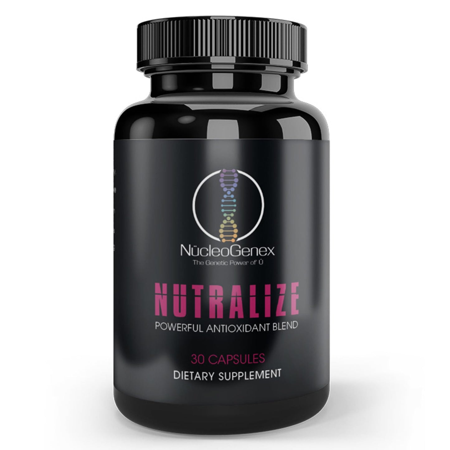 Nucleogenex - Nutralize - The Key to Supporting a Healthy Aging Process and Immune System - Potent Blend for Powerful Cell Protection - Xanthohumol, CurcuPrime, C-60 Complex, PureQQ - 30 Capsules - dailyvitalstore