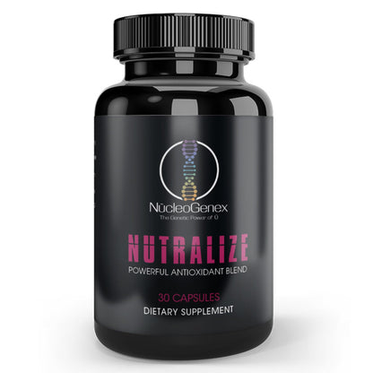 Nucleogenex - Nutralize - The Key to Supporting a Healthy Aging Process and Immune System - Potent Blend for Powerful Cell Protection - Xanthohumol, CurcuPrime, C-60 Complex, PureQQ - 30 Capsules - dailyvitalstore