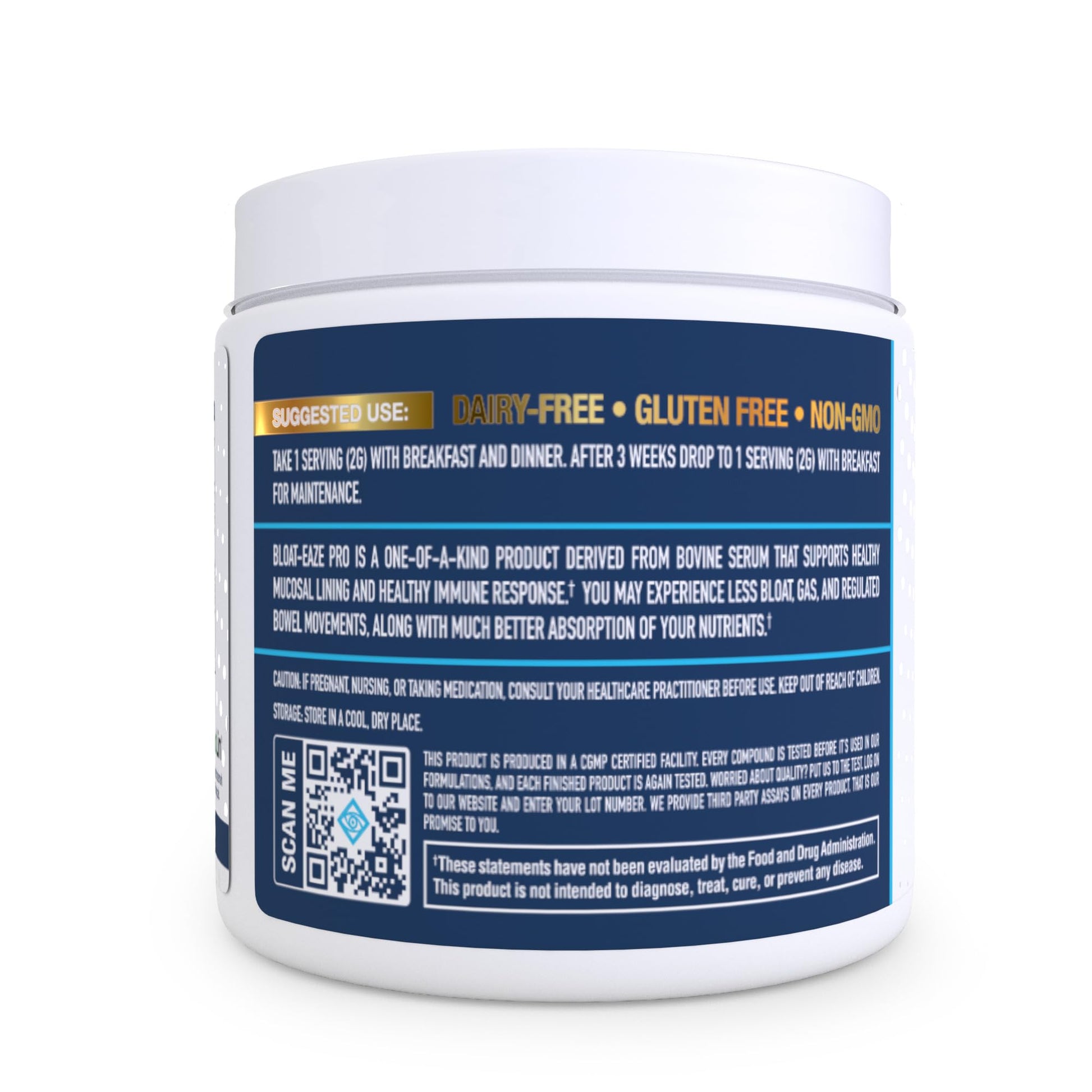 NuEthix Formulations Bloat Eaze Pro Support for Gut Barrier Function Dietary Supplement, 60 Servings - dailyvitalstore