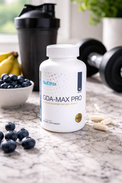 NuEthix Formulations GDA-MAX PRO, Double Berbine HCL Supplement, Supports Glucose Metabolism, Weight Management, Immune Support, Heart Health - Non GMO, Gluten Free, Dairy Free, 90 Count - dailyvitalstore