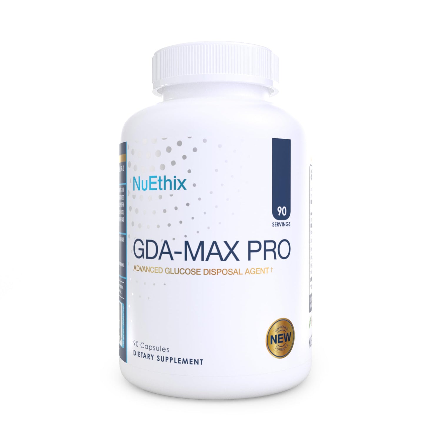 NuEthix Formulations GDA-MAX PRO, Double Berbine HCL Supplement, Supports Glucose Metabolism, Weight Management, Immune Support, Heart Health - Non GMO, Gluten Free, Dairy Free, 90 Count - dailyvitalstore