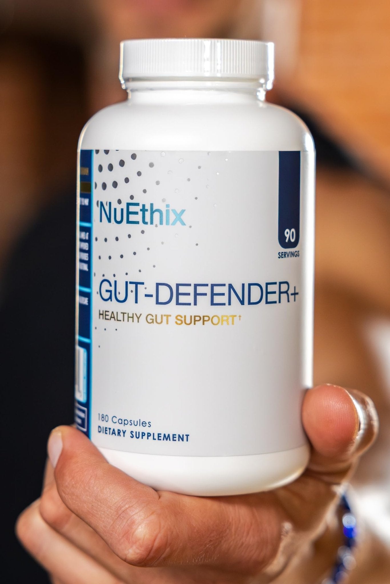 NuEthix Formulations Gut Defender+ Microbiome Balance Dietary Supplement, 180 Capsules, 90 Servings - dailyvitalstore