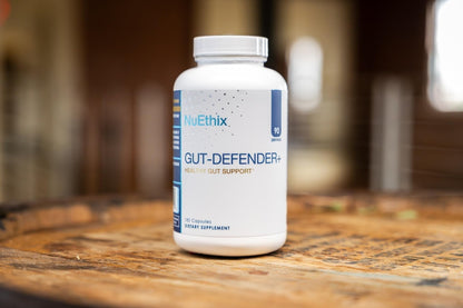 NuEthix Formulations Gut Defender+ Microbiome Balance Dietary Supplement, 180 Capsules, 90 Servings - dailyvitalstore