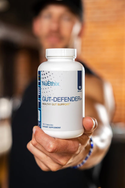 NuEthix Formulations Gut Defender+ Microbiome Balance Dietary Supplement, 180 Capsules, 90 Servings - dailyvitalstore