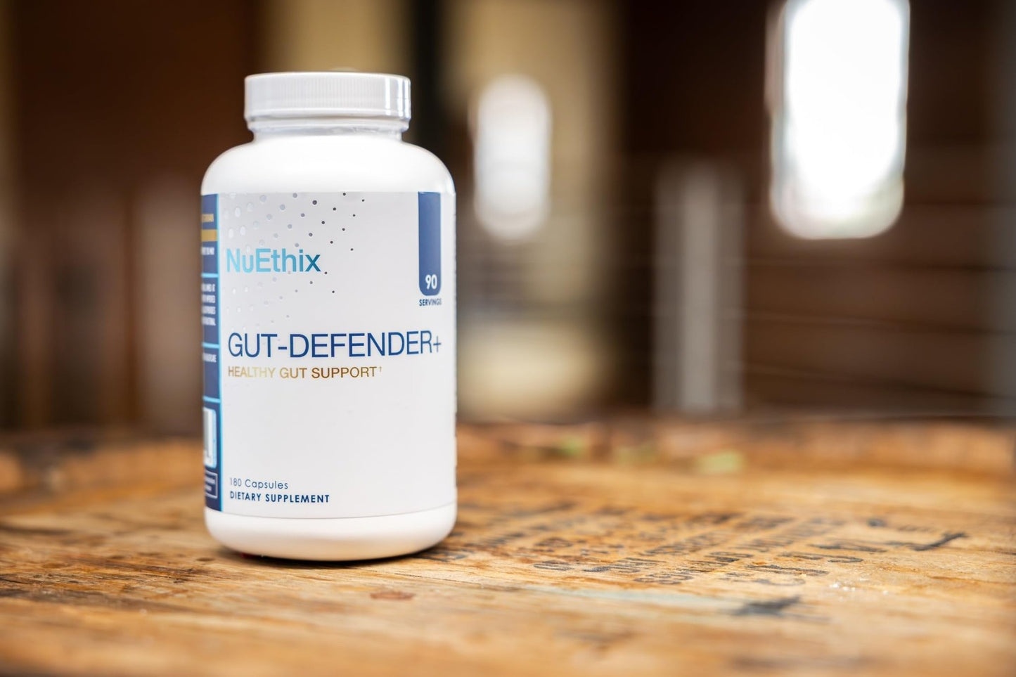 NuEthix Formulations Gut Defender+ Microbiome Balance Dietary Supplement, 180 Capsules, 90 Servings - dailyvitalstore