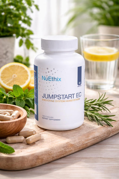 NuEthix Formulations Jumpstart EC, Endocrine System Homeostasis Dietary Supplement, 120 Capsules - dailyvitalstore