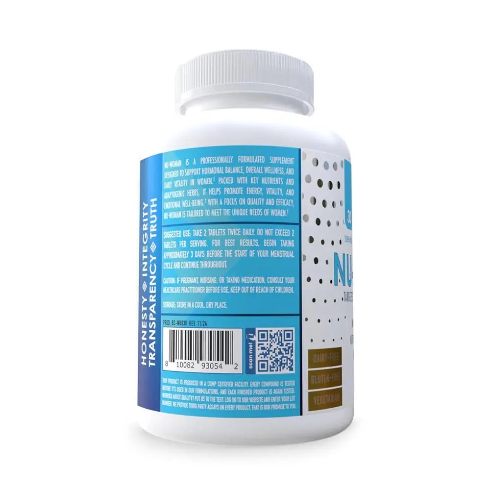 NuEthix Formulations Nu-Woman - Targeted Feminine Hormone System Support - Nutrients to Support Your Body Healing and Working The Way its Supposed to Work - 60 Tablets - dailyvitalstore