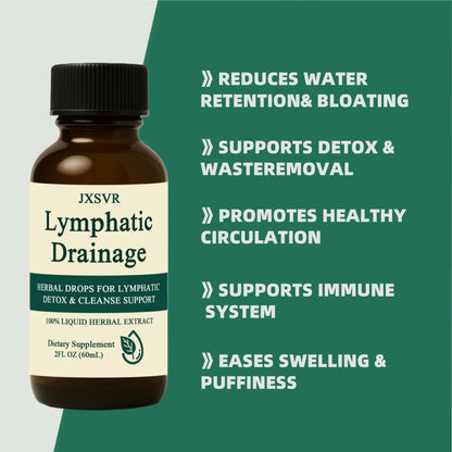 Nuflos Lymphatic Drainage Drops, Lymphatic Drainage Massager& Supplements, 2 Fl. Oz-Herbal Blend-Lymph System Support, Lymphatic Drainage, Immune System & Detox - dailyvitalstore