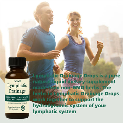 Nuflos Lymphatic Drainage Drops, Lymphatic Drainage Massager& Supplements, 2 Fl. Oz-Herbal Blend-Lymph System Support, Lymphatic Drainage, Immune System & Detox - dailyvitalstore