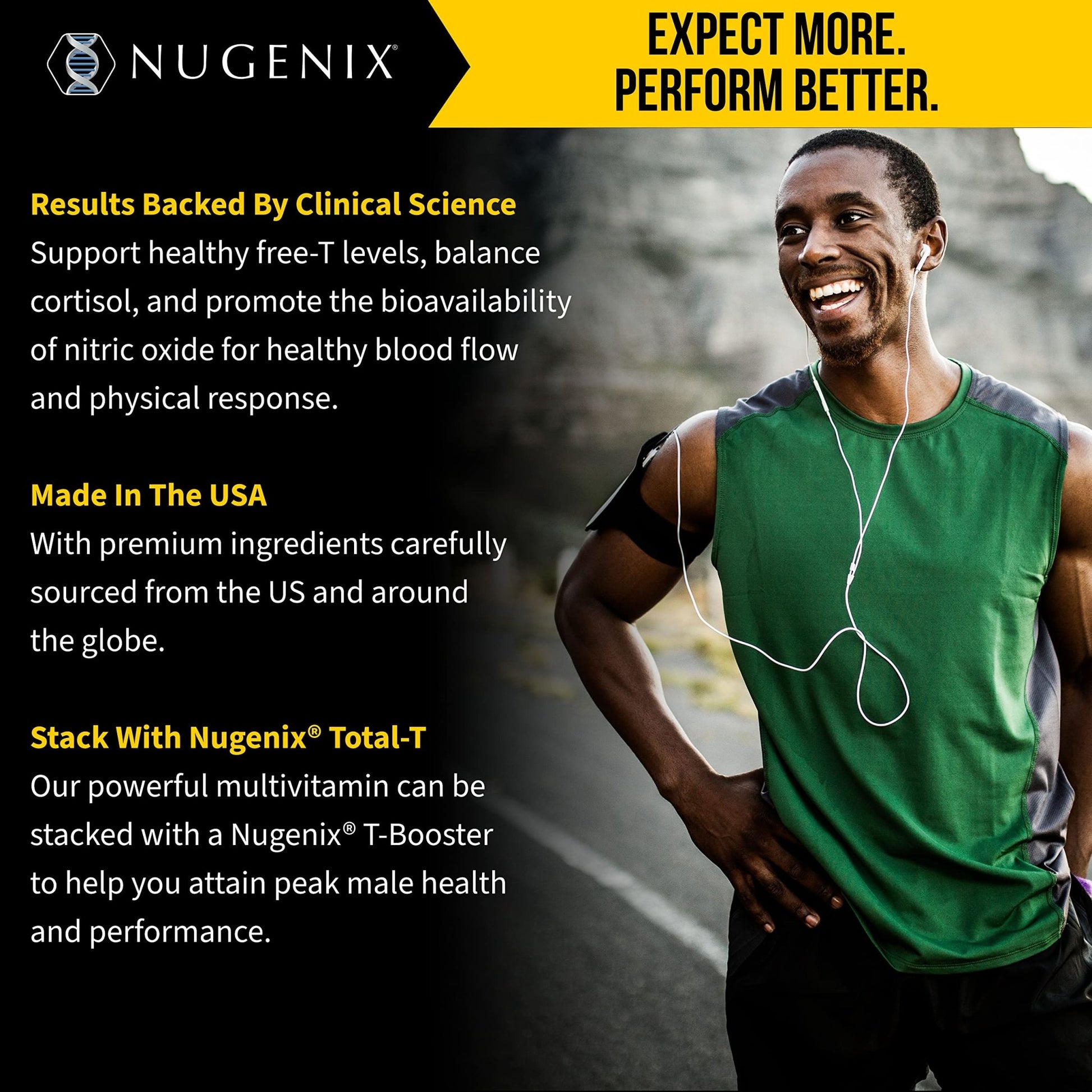 Nugenix Multivitamin for Men, Multivitamin and Support - 19 Vitamins and Minerals, Supports Free , Balance Cortisol, Promotes Nitric Oxide Production - dailyvitalstore
