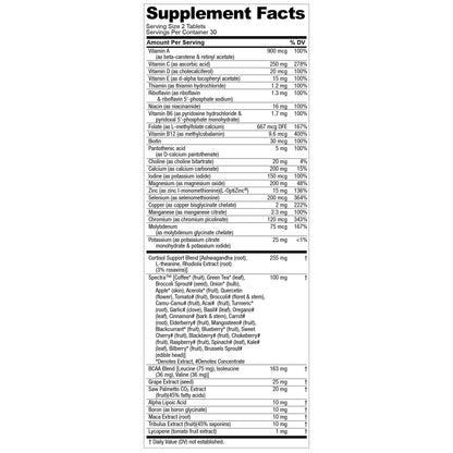 Nugenix Multivitamin for Men, Multivitamin and Support - 19 Vitamins and Minerals, Supports Free , Balance Cortisol, Promotes Nitric Oxide Production - dailyvitalstore