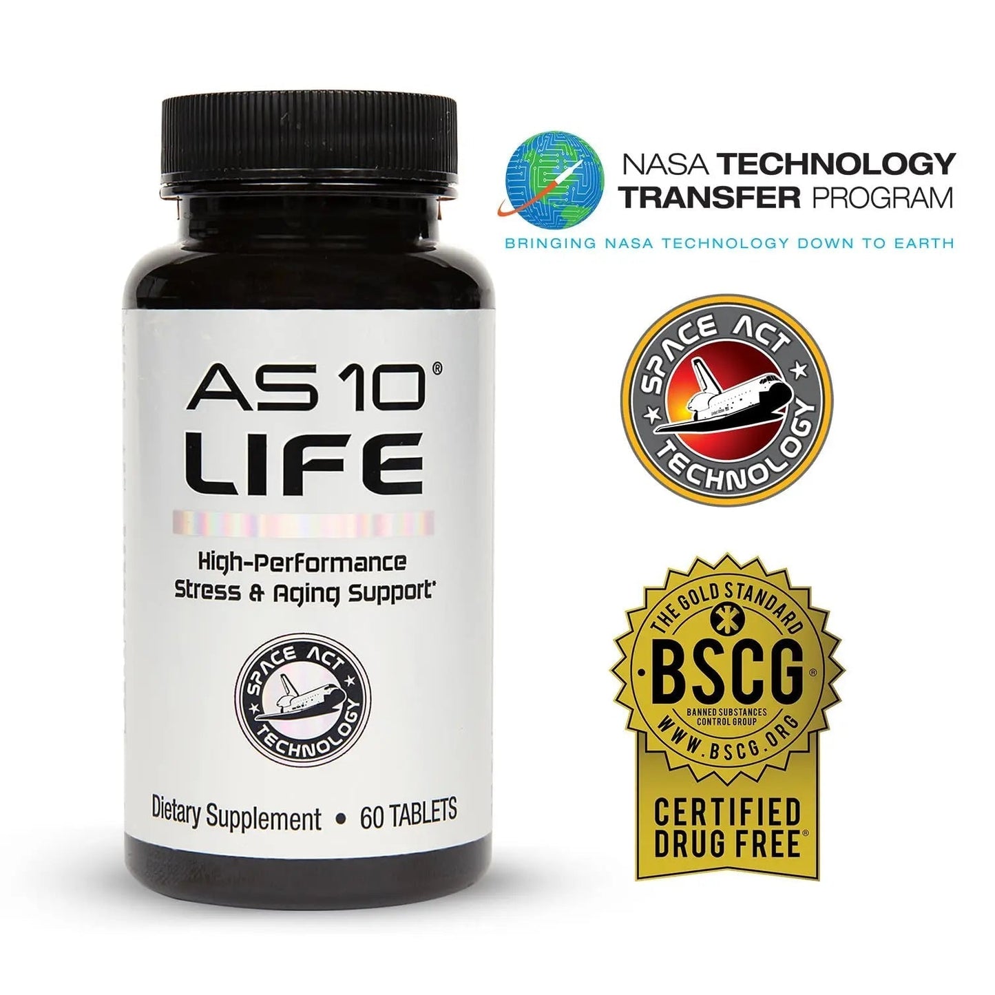 Nugevity AS 10® Life – Stress, Immune Support and Anti Aging Supplement - Multivitamin and Antioxidants Tablet, Resveratrol, Alpha Lipoic Acid - dailyvitalstore