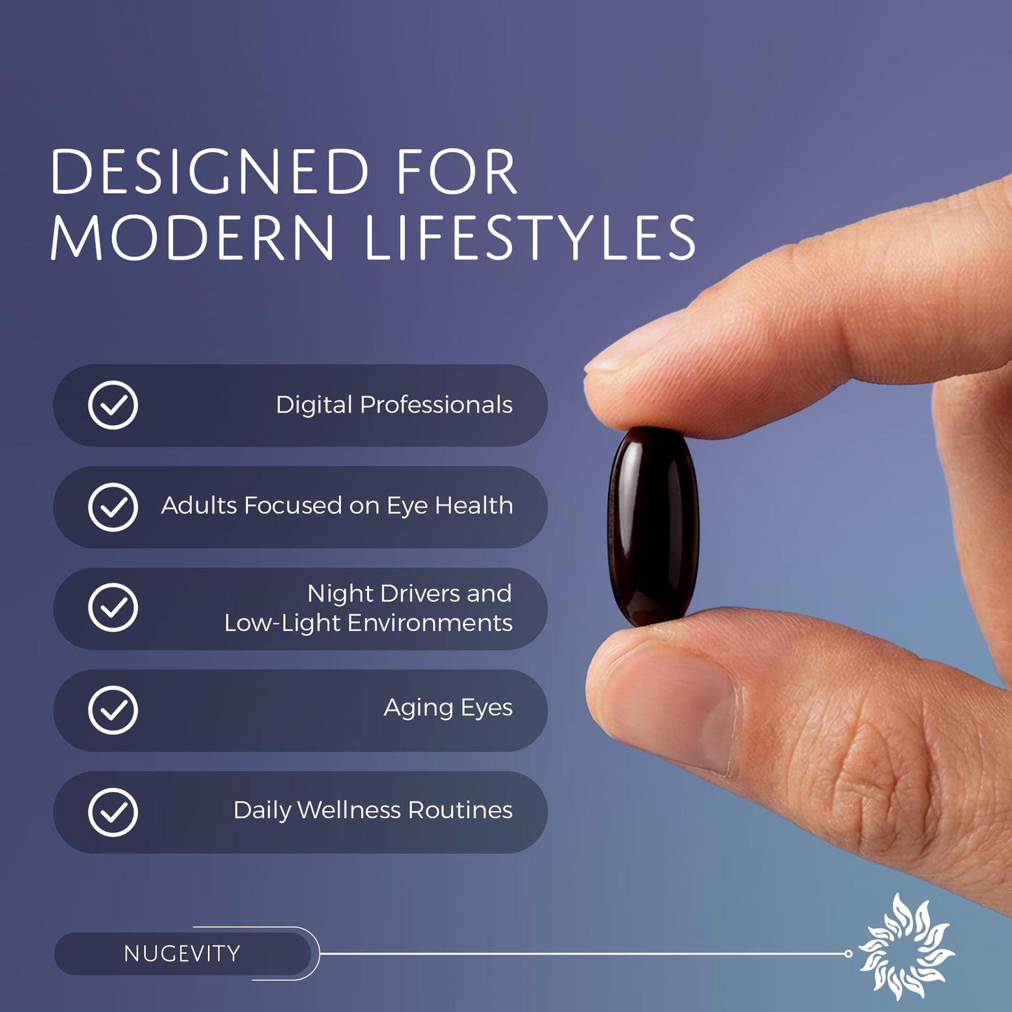 Nugevity OS2 Ocular Support Solution - Patented Eye Vitamins for Macular Health, Dry Eye and Blue Light - Lutein, Zeaxanthin, Omega 3, Astaxanthin and AREDS2 Supplements, Co-Developed by NASA, 90 ct - dailyvitalstore