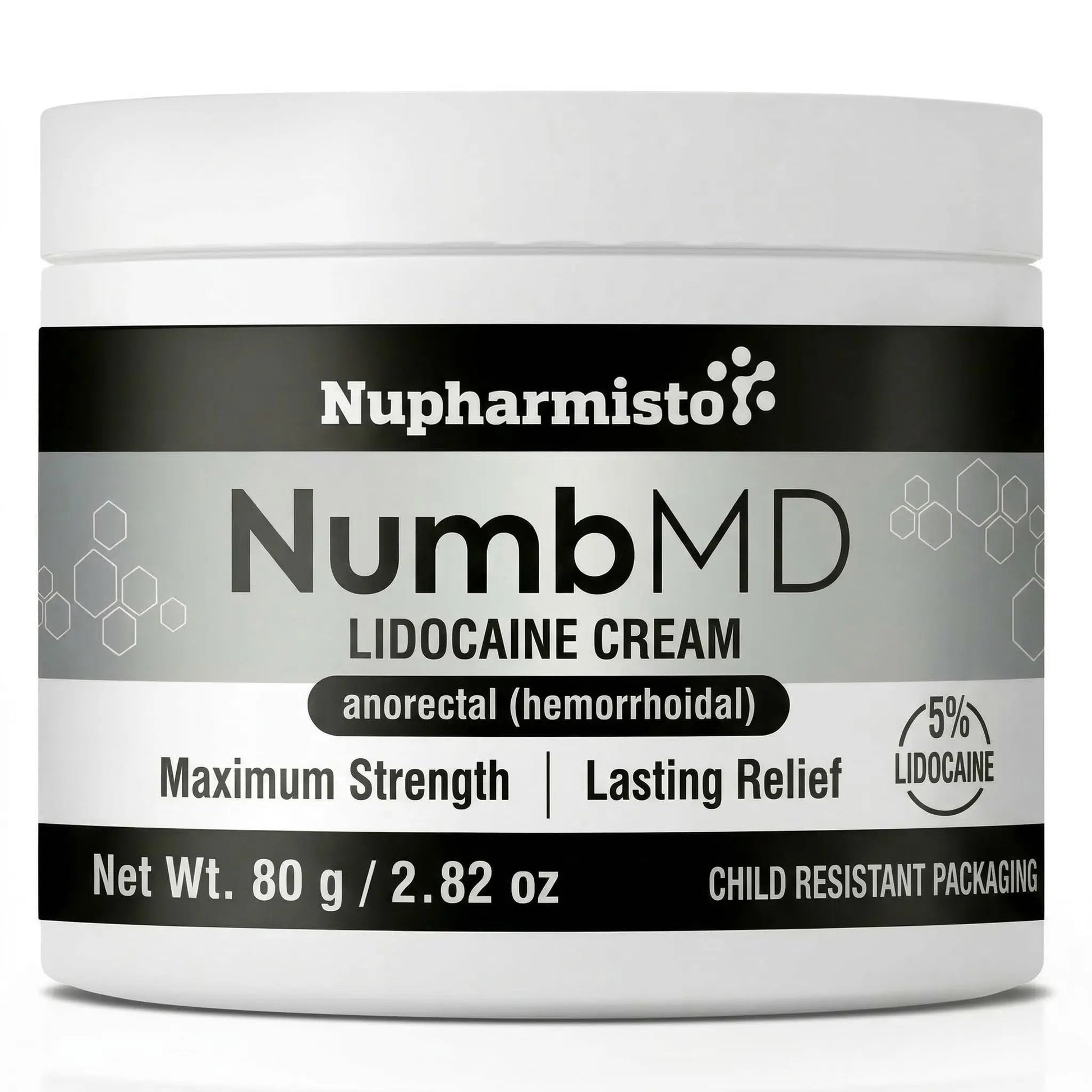Nupharmisto Numbing Cream Maximum Strength : Long Lasting Numbing Cream with 5X Numbing - Emu Oil and Arnica 80 g / 2.82 oz - dailyvitalstore