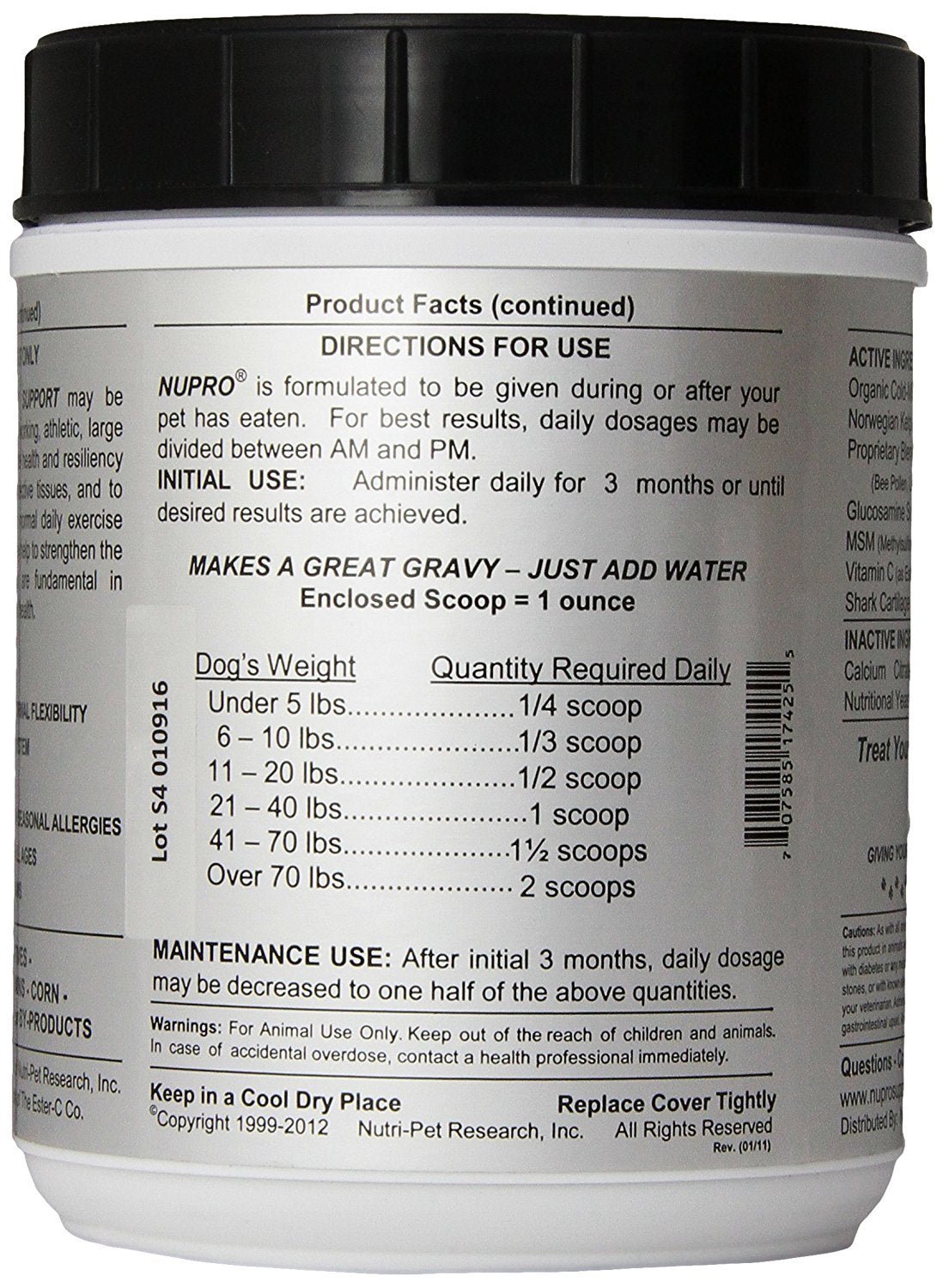 Nupro Joint and Immunity Supplement, 30-Ounce - dailyvitalstore
