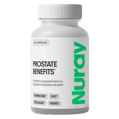 Nuray Prostate Support Supplement for Men and Women with Saw Palmetto, Vitamin C, Vitamin E, Zinc, Stinging Nettle & Alpha Lipoic Acid - 60 Vegetarian Capsules - dailyvitalstore