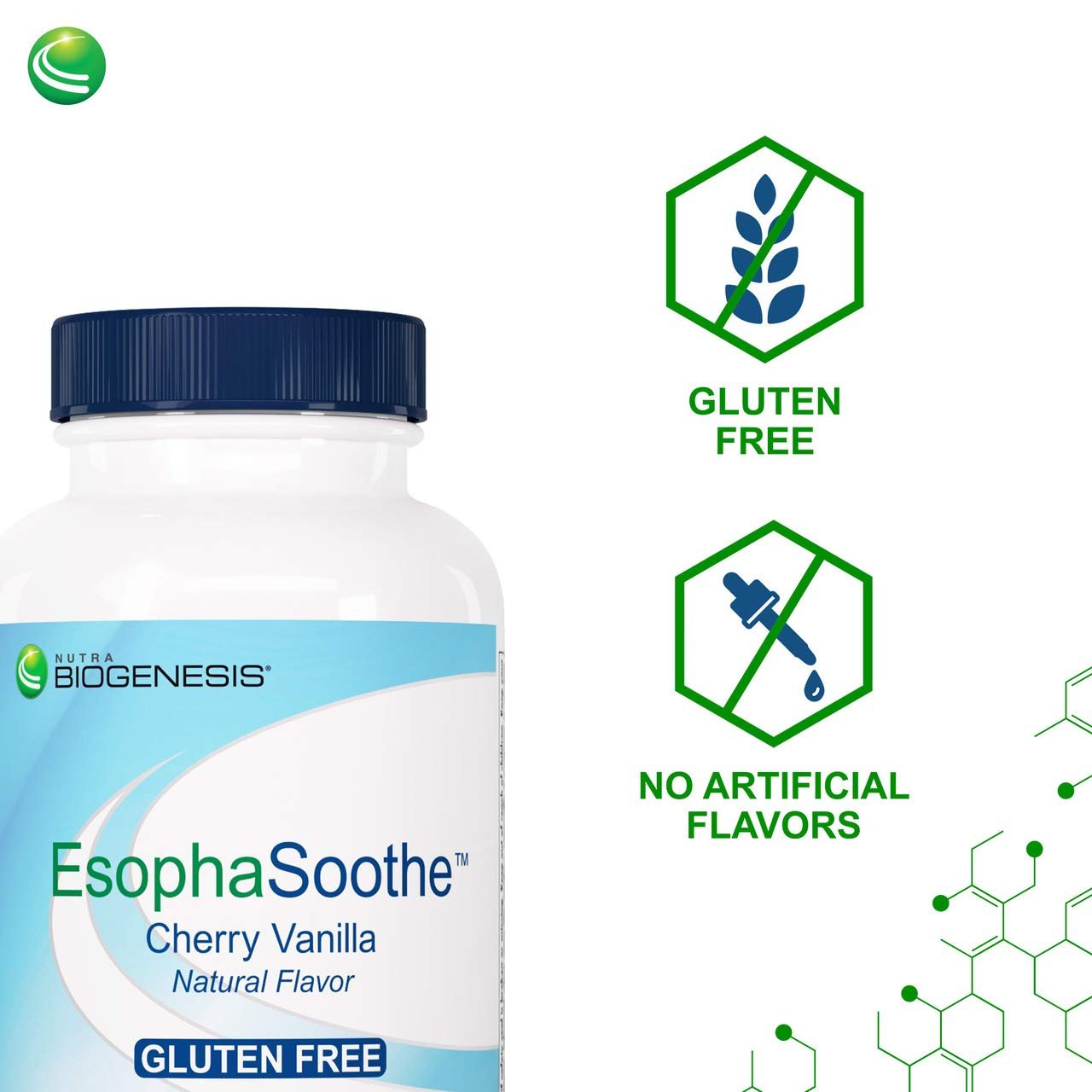 Nutra Biogenesis EsophaSoothe - Chewable Esophogeal Support with Magnesium, Potassium & Calcium for Men & Women - 60 Tablet Chews - dailyvitalstore