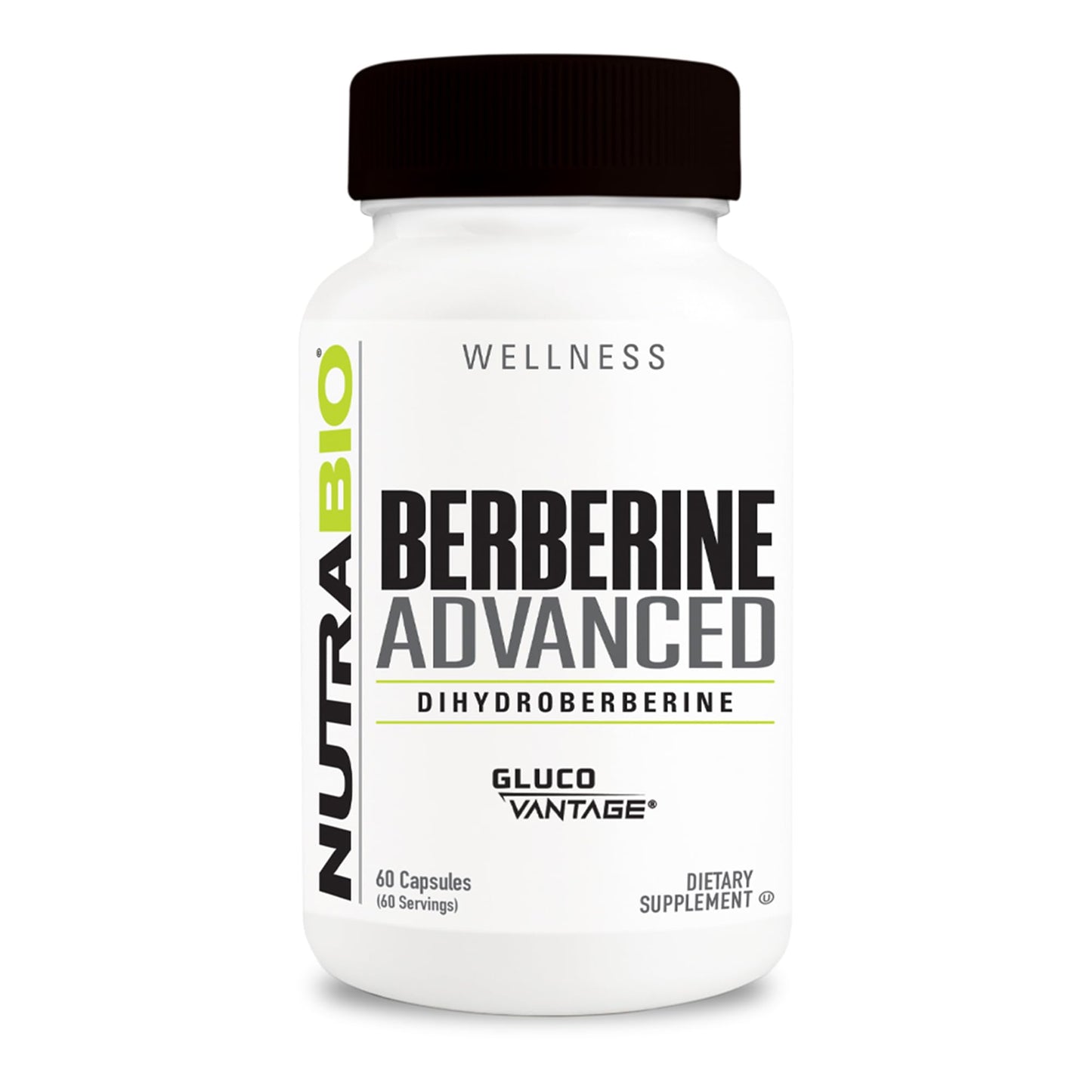 NutraBio Berberine Advanced Supplement (Dihydroberberine), 200 mg - Provides Advanced Absorption Carbohydrate Tolerance Support, 60 Caps - dailyvitalstore
