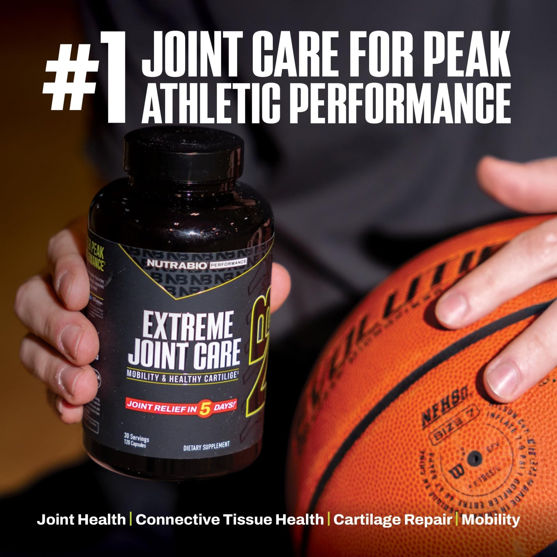 NutraBio Extreme Joint Care - Joint Support Supplement - Joint Health Supplement, Supports Joints, Mobility, and Cartilage - 120 Capsules - dailyvitalstore
