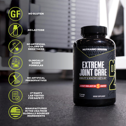 NutraBio Extreme Joint Care - Joint Support Supplement - Joint Health Supplement, Supports Joints, Mobility, and Cartilage - 120 Capsules - dailyvitalstore