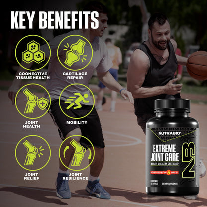 NutraBio Extreme Joint Care - Joint Support Supplement - Joint Health Supplement, Supports Joints, Mobility, and Cartilage - 120 Capsules - dailyvitalstore